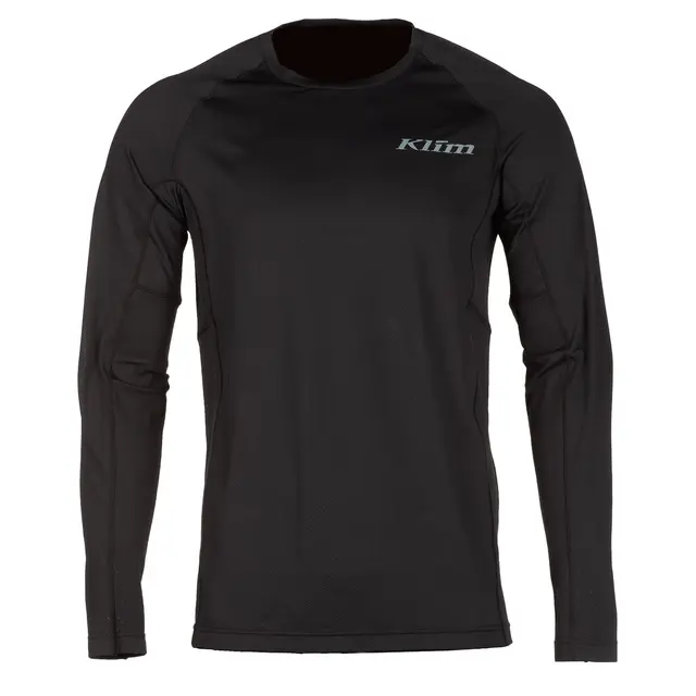 Klim Aggressor -1.0 Long Sleeve Sort M Undertrøye for varme dager 