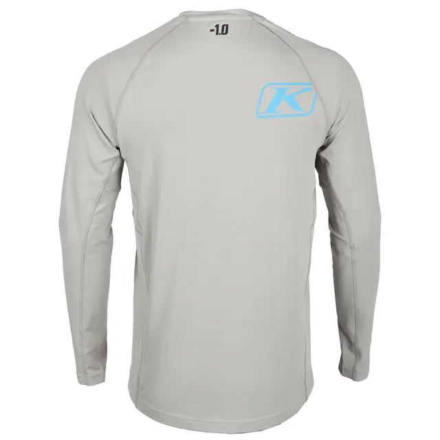 Klim Aggressor -1.0 Long Sleeve Grå S Undertrøye for varme dager 