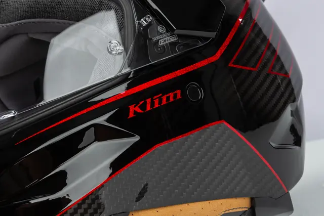Klim X1 Alpha Hjelm XS Quanta Gloss Black - Fiery Red 