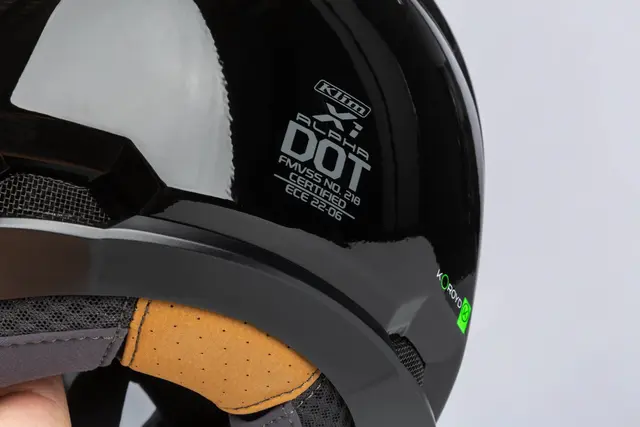 Klim X1 Alpha Hjelm XS Quanta Gloss Black - Fiery Red 