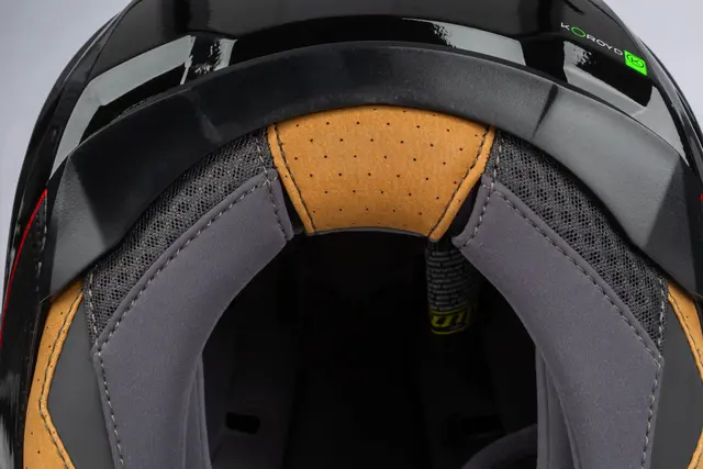 Klim X1 Alpha Hjelm XS Quanta Gloss Black - Fiery Red 