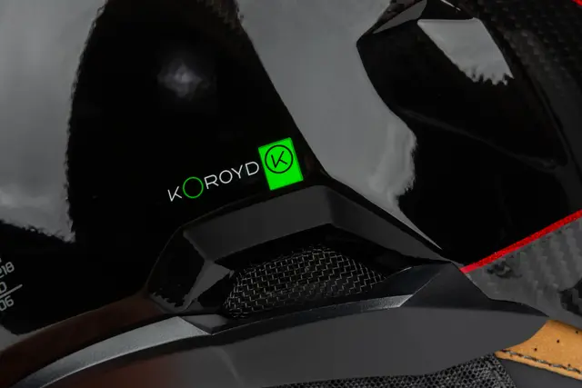 Klim X1 Alpha Hjelm XS Quanta Gloss Black - Fiery Red 