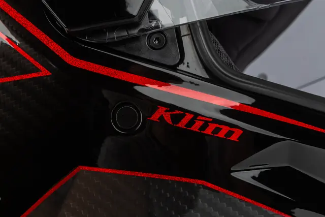 Klim X1 Alpha Hjelm XS Quanta Gloss Black - Fiery Red 