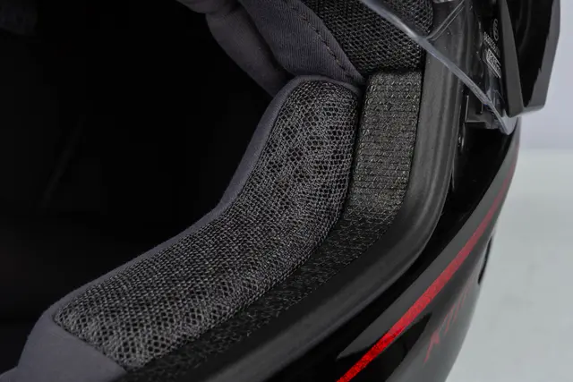 Klim X1 Alpha Hjelm XS Quanta Gloss Black - Fiery Red 