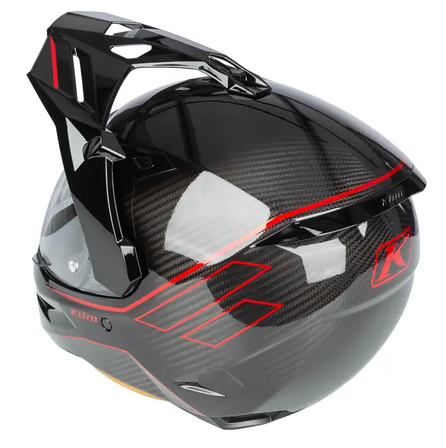 Klim X1 Alpha Hjelm XS Quanta Gloss Black - Fiery Red 