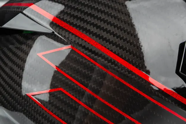 Klim X1 Alpha Hjelm XS Quanta Gloss Black - Fiery Red 