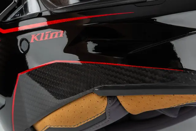 Klim X1 Alpha Hjelm XS Quanta Gloss Black - Fiery Red 