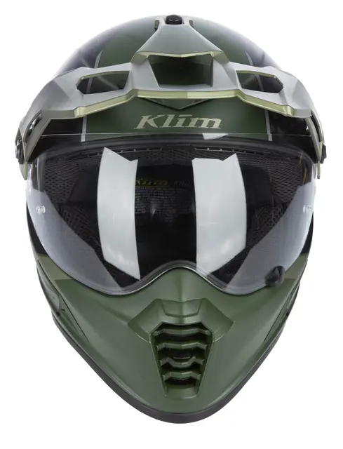 KLIM KRIOS PRO Hjelm XS Echo Matte Black-Rifle Green-Oil Green 