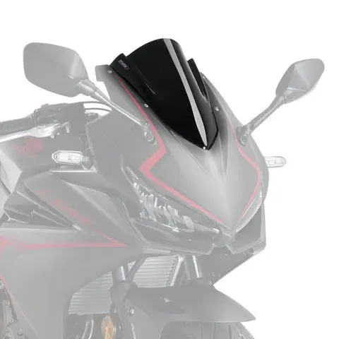 Puig Racing Screen - Sort  (Opaque) Honda CBR 500 R 2019&gt;