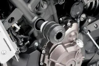 Puig Hi-Tech Vintage Frame Sliders | Bl ack | Triumph Scrambler 1200 XC 2019&gt;