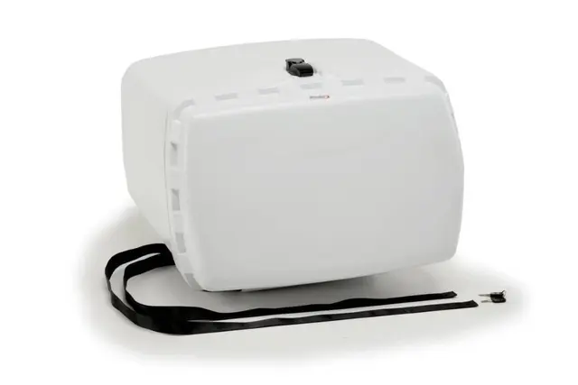 Puig Maxi Box 90L - With Lock and Faste n (Straps Included) | White 