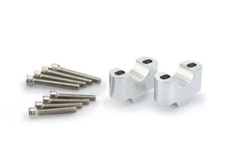 Puig Handlebar Risers - 30mm Rise S&#248;lv