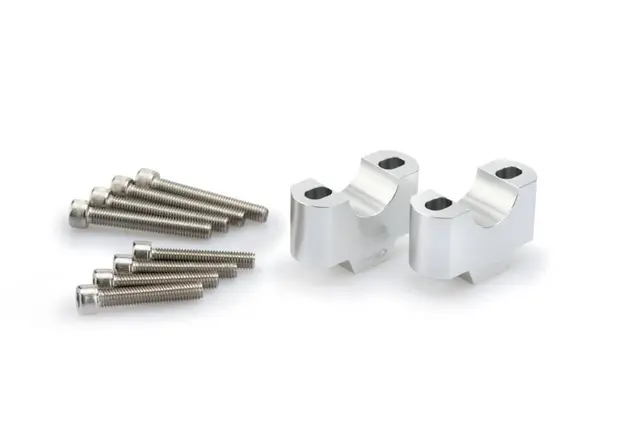 Puig Handlebar Risers - 30mm Rise Sølv 