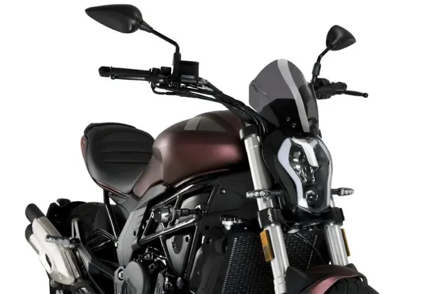 Puig Naked Sport Screen | Dark Smoke | Benelli 502 C 2019> 