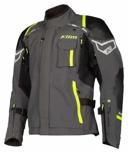 Klim Kodiak Motorsykkel Jakke 48 Asphalt - Hi-Vis 