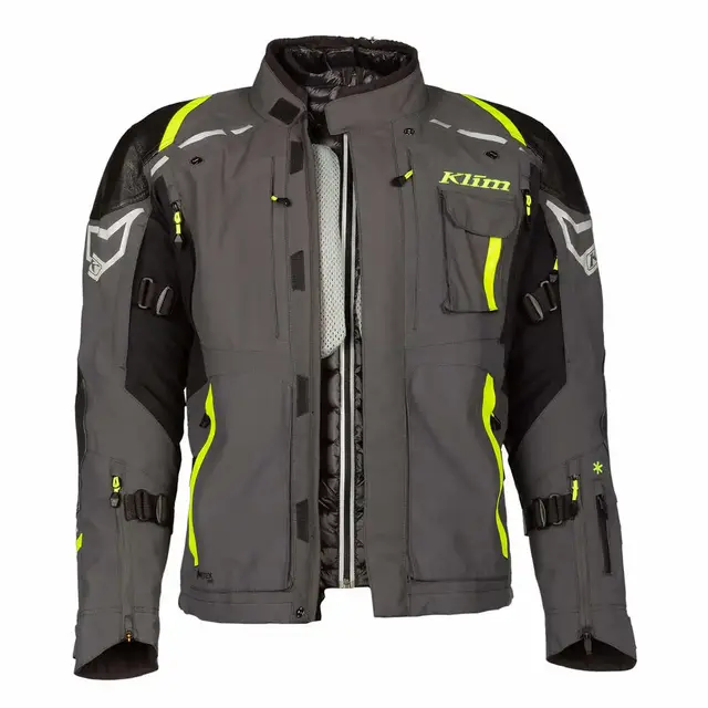 Klim Kodiak Motorsykkel Jakke 48 Asphalt - Hi-Vis 