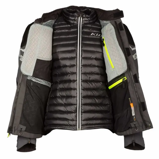 Klim Kodiak Motorsykkel Jakke 48 Asphalt - Hi-Vis 