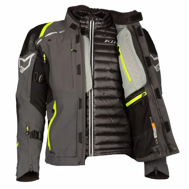 Klim Kodiak Motorsykkel Jakke 48 Asphalt - Hi-Vis 