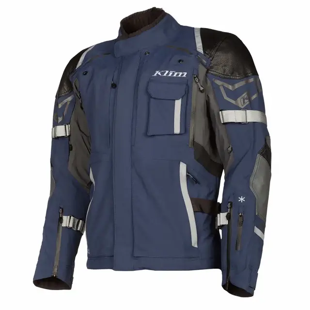 Klim Kodiak Motorsykkel Jakke 56 Navy Blue - Monument Gray 