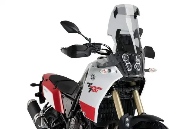 Puig Touring Vindskjerm med Deflector Lett Sotet -  Yamaha Tenere 700 2019> 