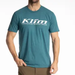 KLIM Corp SS T Teal S T-Skjorte