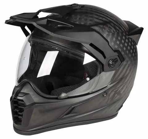 KLIM KRIOS PRO ECE Hjelm Karbon - Koroyd Matte Black