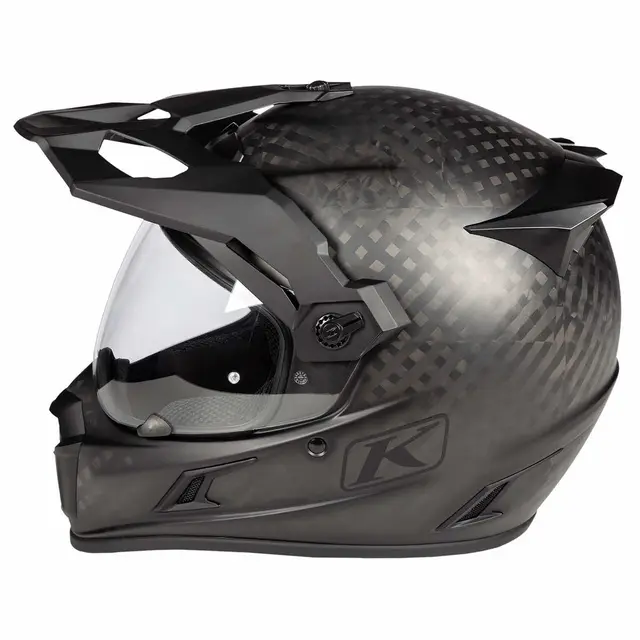 KLIM KRIOS PRO ECE Hjelm 2XL Karbon - Koroyd Matte Black 