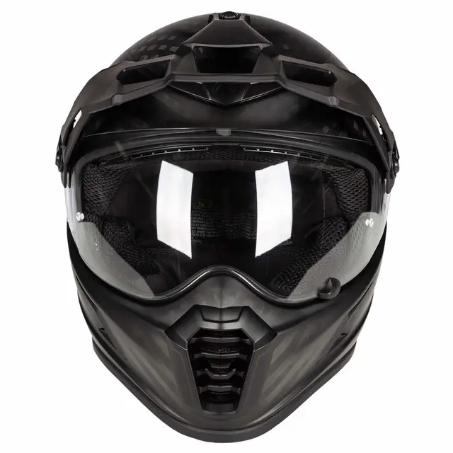 KLIM KRIOS PRO ECE Hjelm 2XL Karbon - Koroyd Matte Black 