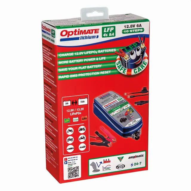 Tecmate Optimate Lithium Batterilader 4S|6A TM390 