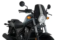Puig Naked Sport Screen - Sort Honda CMX 500 Rebel S 2020&gt;2022