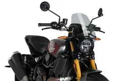 Puig Naked Sport Screen | Light Smoke | Indian FTR 1200/S 2019&gt;