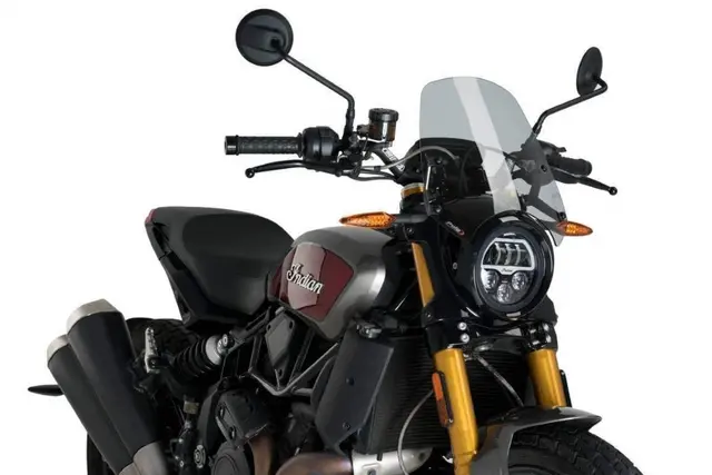 Puig Naked Sport Screen | Light Smoke | Indian FTR 1200/S 2019> 