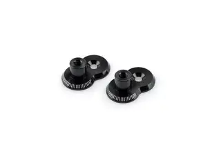 Puig 20mm Footpeg Adjustable Adapter kit Sort Anodised Aluminium -  Honda NC