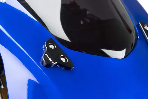 Puig Aluminium Mirror Caps | Black | Ho nda CBR 1000 RR 2017&gt;2019