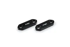 Puig Aluminium Mirror Caps | Black | Ka wasaki Ninja 125 2019&gt;