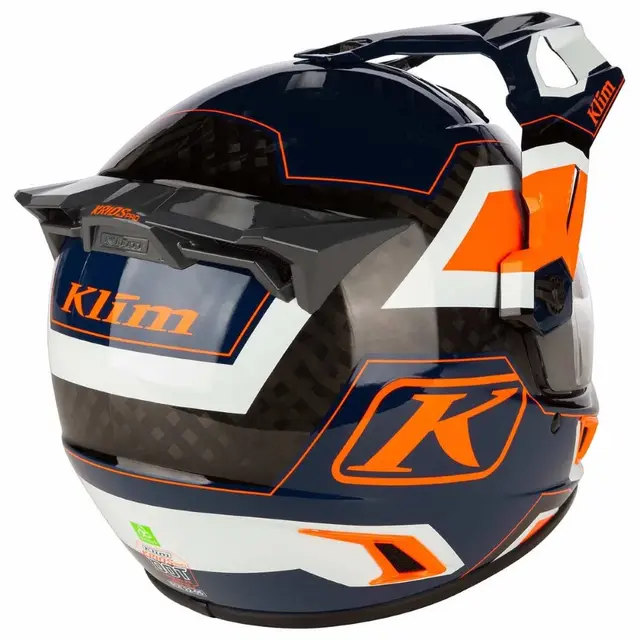 KLIM KRIOS PRO ECE Hjelm S Karbon - Koroyd Rally Striking Orange 