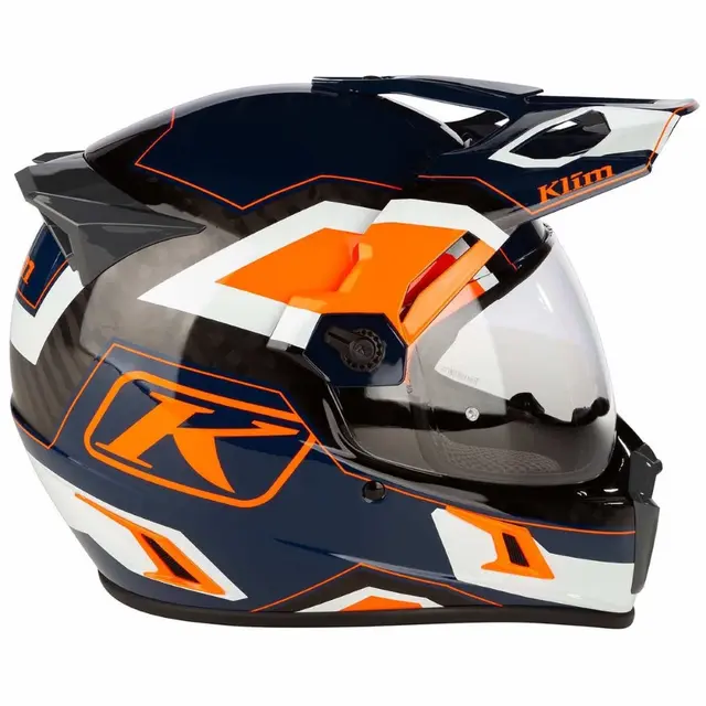 KLIM KRIOS PRO ECE Hjelm S Karbon - Koroyd Rally Striking Orange 