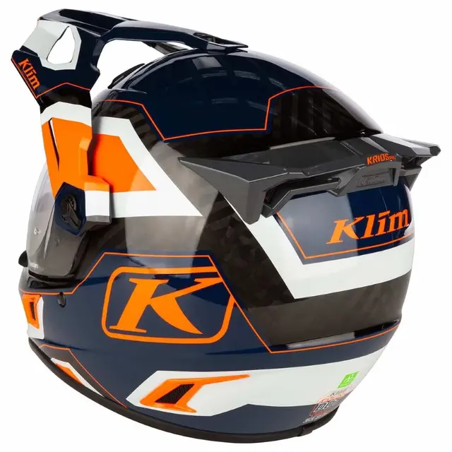 KLIM KRIOS PRO ECE Hjelm S Karbon - Koroyd Rally Striking Orange 