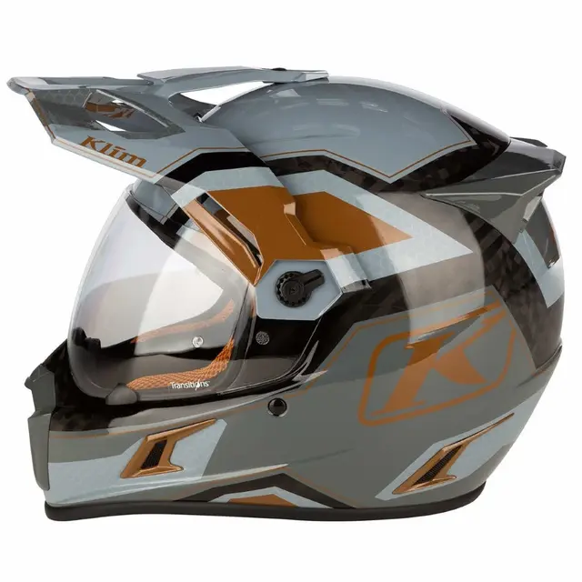 KLIM KRIOS PRO ECE Hjelm M Karbon - Koroyd Rally Metallic Bronze 