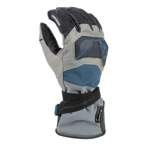 Klim Badlands GTX hanske S Monument Gray - Petrol 