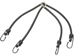 Parts Unlimited Bungee Cord Blk 24&quot;4 Ho Bungee Cord 4 Hooks 24&quot; Black