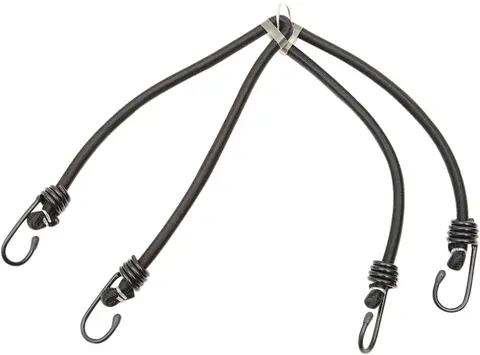 Parts Unlimited Bungee Cord Blk 24&quot;4 Ho Bungee Cord 4 Hooks 24&quot; Black