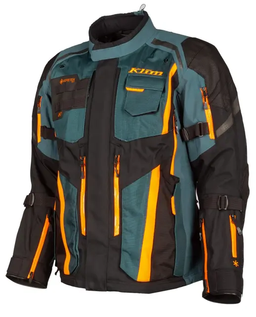 KLIM Badlands Pro Motorsykkel Jakke M Petrol - Strike Orange 