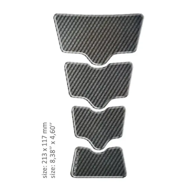 Onedesign tankpad gloss carbonlook 21,3 x 11,7cm 