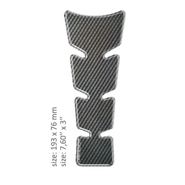 Onedesign tankpad carbonlook slim 19,3 x 7,6cm 