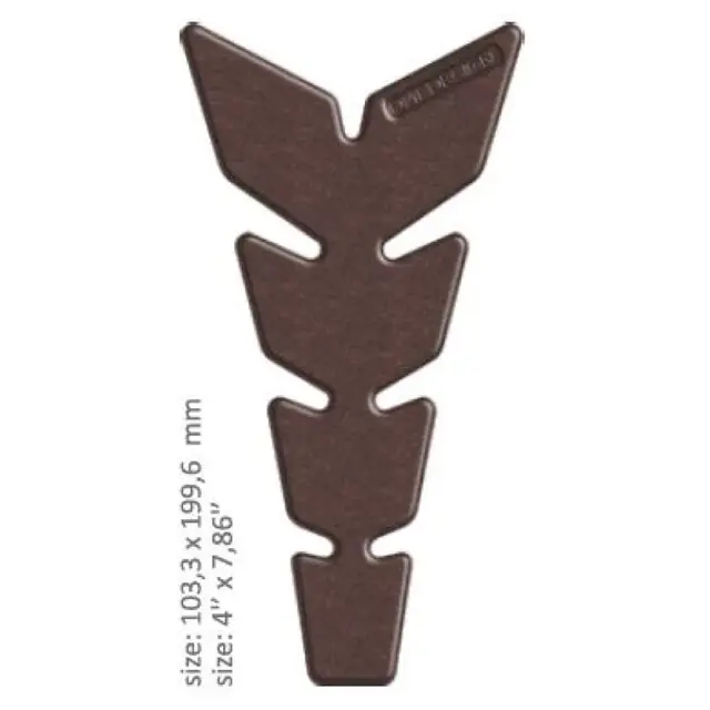Onedesign tankpad matt brun 10,3 x 19,9cm 