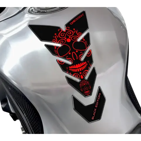 Onedesign tankpad black edt skull - R&#248;d