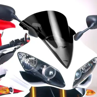Puig Racing Screen | Black (Opaque) | Y amaha YZF-R1 2007&gt;2008