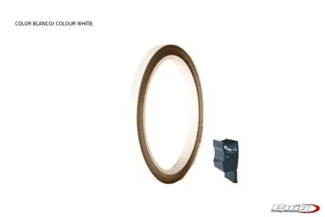 Puig Rim Tape with Applicator | Reflect ive White 