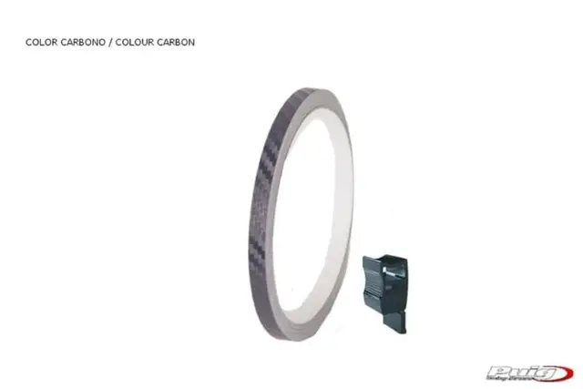 Puig Rim Tape with Applicator | Carbon Look 